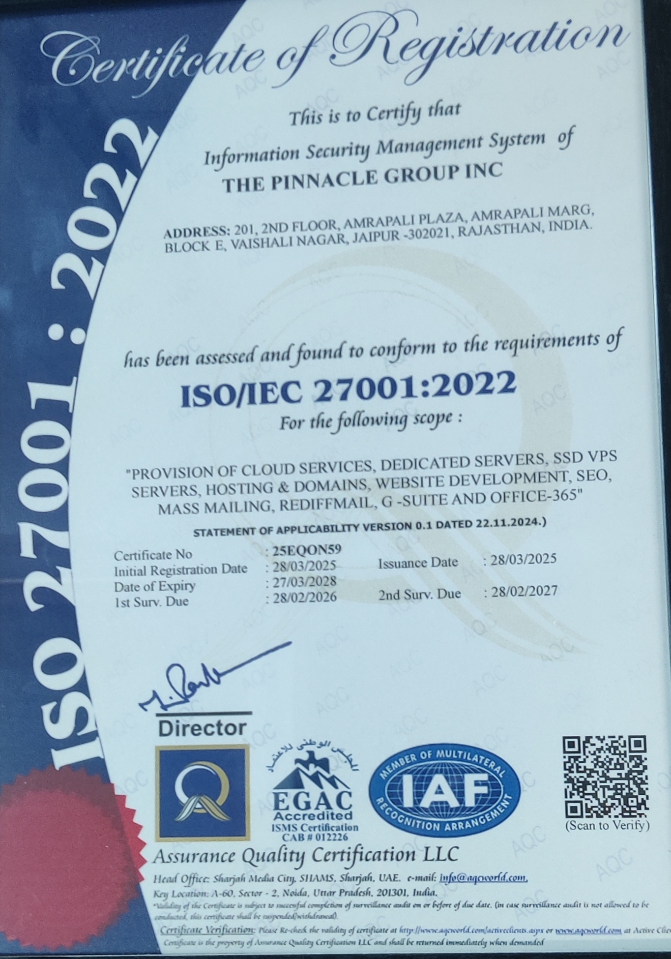 ISO Certified